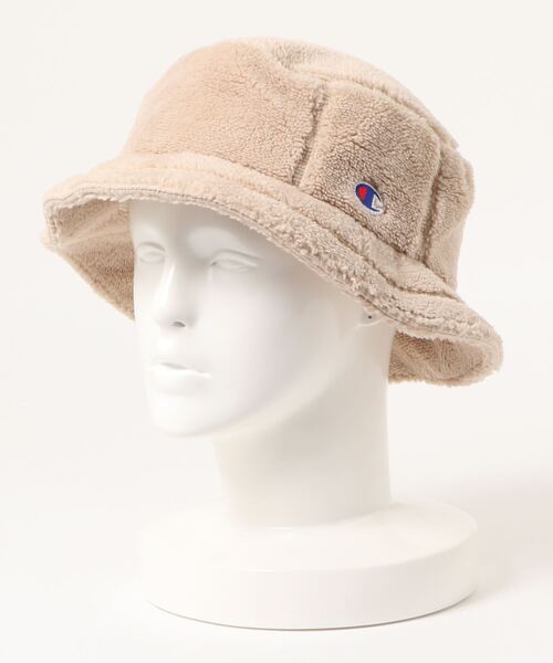 Champion（チャンピオン）の「Champion/チャンピオン ボアバケット（ハット・レディース・ホワイト系その他/ネイビー/グレー/ピンク/ブラック/ベージュ系その他・57~59cm）」の2枚目の写真