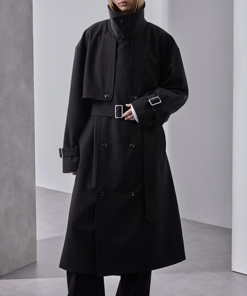 モードオーバー ハイネックトレンチコート（トレンチコート