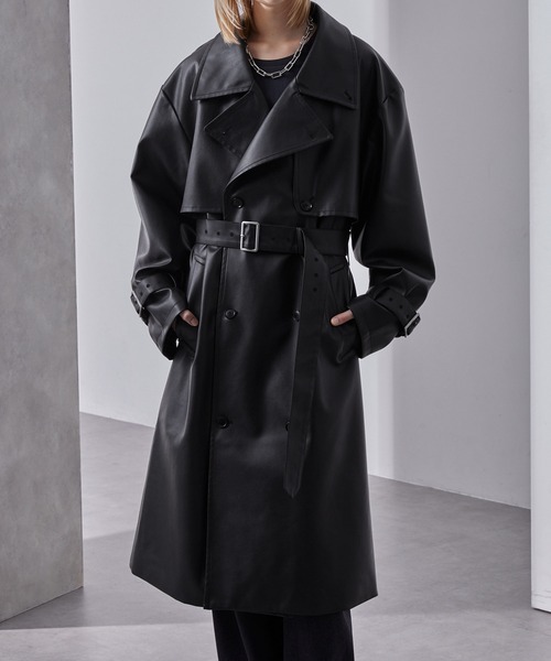 loose モードオーバー　ハイネックトレンチコート モードオーバー ハイネックトレンチコート（トレンチコート