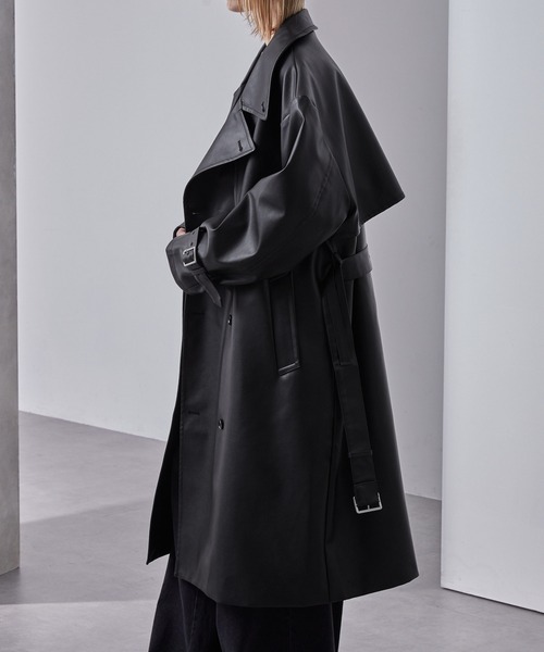 セール】モードオーバー ハイネックトレンチコート（トレンチコート