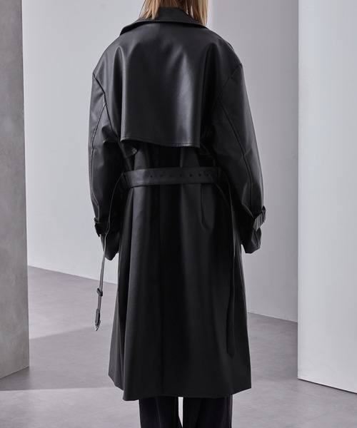 セール】モードオーバー ハイネックトレンチコート（トレンチコート