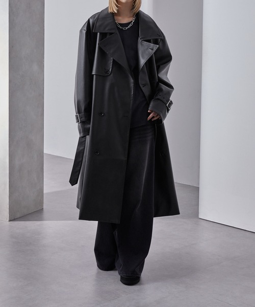 Loose/ルース モードオーバー ハイネックトレンチコート モードオーバー ハイネックトレンチコート（トレンチコート