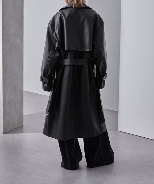 モードオーバー ハイネックトレンチコート（トレンチコート）｜Loose