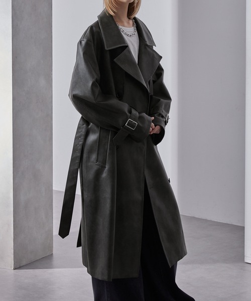 loose モードオーバー　ハイネックトレンチコート セール】モードオーバー ハイネックトレンチコート（トレンチコート