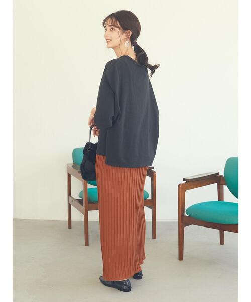 CRAFT STANDARD BOUTIQUE（クラフトスタンダードブティック）の「立体スリーブTシャツ　＊（Tシャツ/カットソー・レディース・ベージュ/ブラック/ブラウン・FREE）」の12枚目の写真