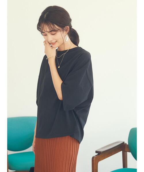 CRAFT STANDARD BOUTIQUE（クラフトスタンダードブティック）の「立体スリーブTシャツ　＊（Tシャツ/カットソー・レディース・ベージュ/ブラック/ブラウン・FREE）」の15枚目の写真