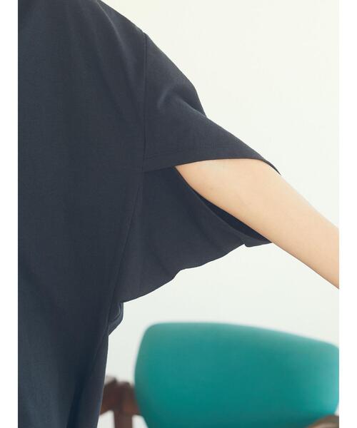 CRAFT STANDARD BOUTIQUE（クラフトスタンダードブティック）の「立体スリーブTシャツ　＊（Tシャツ/カットソー・レディース・ベージュ/ブラック/ブラウン・FREE）」の21枚目の写真