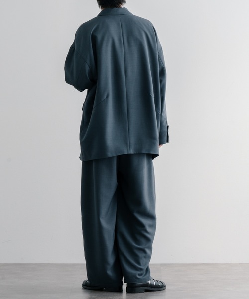 epnok（エプノック）の「コクーンダブルテーラードジャケット（テーラードジャケット・メンズ・ナチュラル/ブラウン/グレイッシュブルー・SMALL/MEDIUM/LARGE）」の12枚目の写真