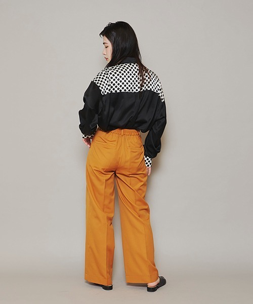 lautreamont BLEUBLANC（ロートレアモンブルーブラン）の「<lautreamont BLEUBLANC>バイカラードットシャツ≪洗濯機で洗える≫（シャツ/ブラウス・レディース・ブラック系その他/アイボリー・9号）」の14枚目の写真