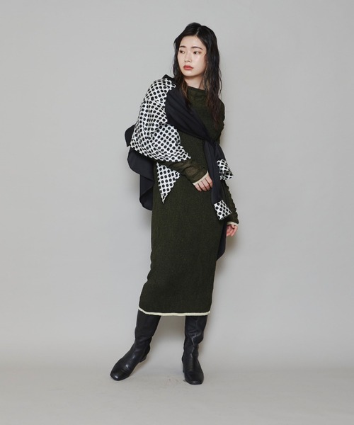 lautreamont BLEUBLANC（ロートレアモンブルーブラン）の「<lautreamont BLEUBLANC>バイカラードットシャツ≪洗濯機で洗える≫（シャツ/ブラウス・レディース・ブラック系その他/アイボリー・9号）」の4枚目の写真