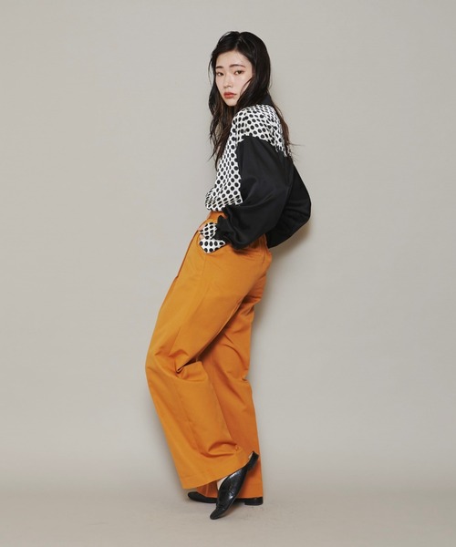 lautreamont BLEUBLANC（ロートレアモンブルーブラン）の「<lautreamont BLEUBLANC>バイカラードットシャツ≪洗濯機で洗える≫（シャツ/ブラウス・レディース・ブラック系その他/アイボリー・9号）」の16枚目の写真