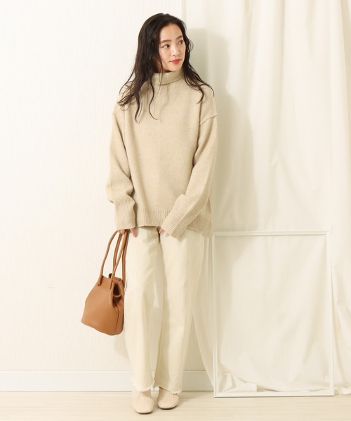 libelle more（リベル モア）の「6G　天竺アウトリンキングニットプルオーバー（ニット/セーター・レディース・ブラック/ベージュ/ブラウン/グレイッシュブルー・M/L）」の19枚目の写真