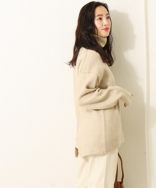 libelle more（リベル モア）の「6G　天竺アウトリンキングニットプルオーバー（ニット/セーター・レディース・ブラック/ベージュ/ブラウン/グレイッシュブルー・M/L）」の20枚目の写真