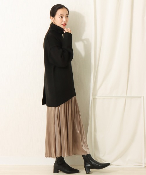 libelle more（リベル モア）の「6G　天竺アウトリンキングニットプルオーバー（ニット/セーター・レディース・ブラック/ベージュ/ブラウン/グレイッシュブルー・M/L）」の11枚目の写真