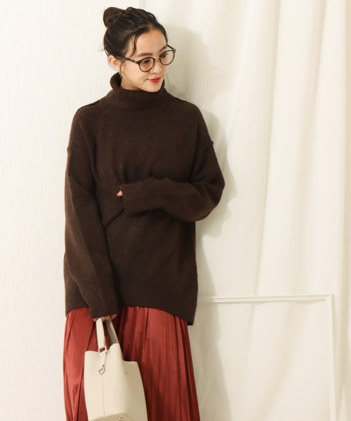 libelle more（リベル モア）の「6G　天竺アウトリンキングニットプルオーバー（ニット/セーター・レディース・ブラック/ベージュ/ブラウン/グレイッシュブルー・M/L）」の16枚目の写真