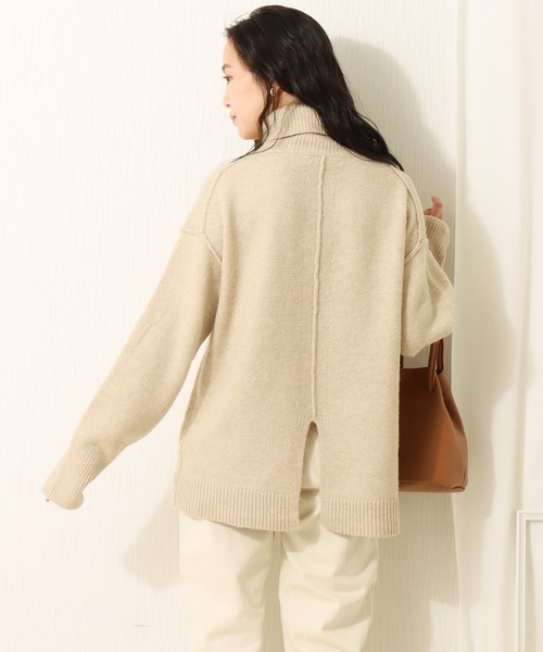 libelle more（リベル モア）の「6G　天竺アウトリンキングニットプルオーバー（ニット/セーター・レディース・ブラック/ベージュ/ブラウン/グレイッシュブルー・M/L）」の13枚目の写真