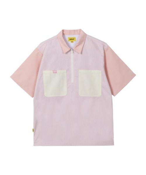 GOLF WANG（ゴルフワン）の「GOLFWANG/ゴルフワン/ストライプワークシャツ/Striped WorkShirt（シャツ/ブラウス・メンズ・ブラウン/ピンク・LARGE/MEDIUM/X-LARGE）」の6枚目の写真