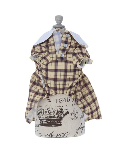 LAURA ASHLEY(ローラアシュレイ)の「LAURA ASHLEY/ローラアシュレイ/スモッキング刺繍ワンピース/犬服(ドッグウェア)(ペットウェア・レディース・ブラック/ブラウン・2L/L/S/XS/M/2M)」の3枚目の写真