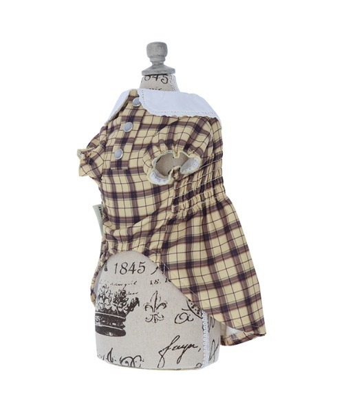LAURA ASHLEY(ローラアシュレイ)の「LAURA ASHLEY/ローラアシュレイ/スモッキング刺繍ワンピース/犬服(ドッグウェア)(ペットウェア・レディース・ブラック/ブラウン・2L/L/S/XS/M/2M)」の7枚目の写真