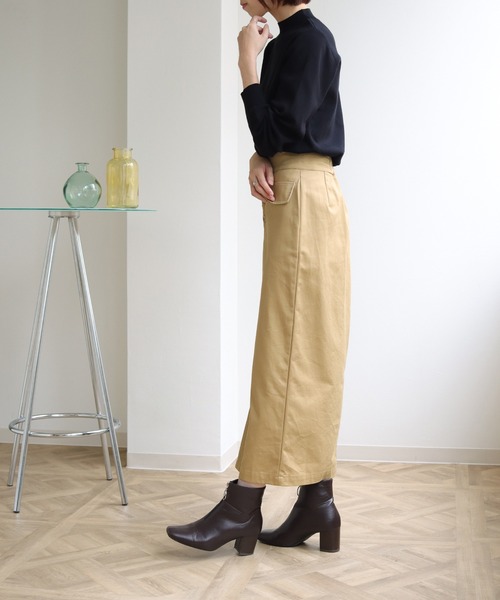 HER CLOSET（ハークローゼット）の「【shemoshelly】WEB限定プチハイネックベーシックニットプルオーバー（ニット/セーター・レディース・ブラック/ダークグリーン/ブラウン/ブルー/アイボリー/グレイッシュベージュ・M）」の17枚目の写真