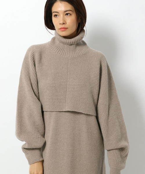 BABYLONE（バビロン）の「BABYLONE / タートルボレロセットアップニット（ワンピース・レディース・ブラック/グレー系その他・フリー）」の6枚目の写真