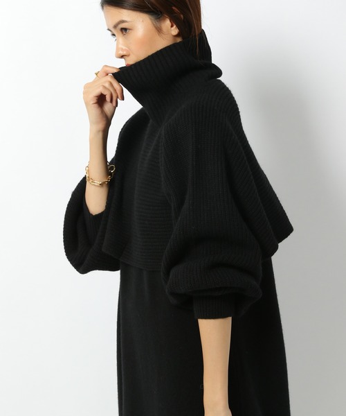 BABYLONE（バビロン）の「BABYLONE / タートルボレロセットアップニット（ワンピース・レディース・ブラック/グレー系その他・フリー）」の10枚目の写真