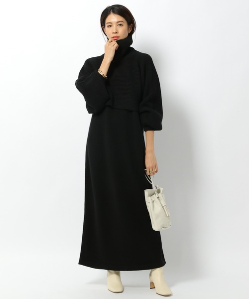 BABYLONE（バビロン）の「BABYLONE / タートルボレロセットアップニット（ワンピース・レディース・ブラック/グレー系その他・フリー）」の12枚目の写真