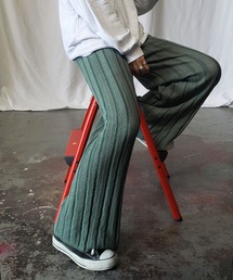 me+em select | クロシェプリーツニットワイドパンツ【裏地付き】(その他パンツ)