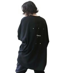 minsobi（ミンソビ）の「バックデザインルーズトップス（Tシャツ/カットソー）」