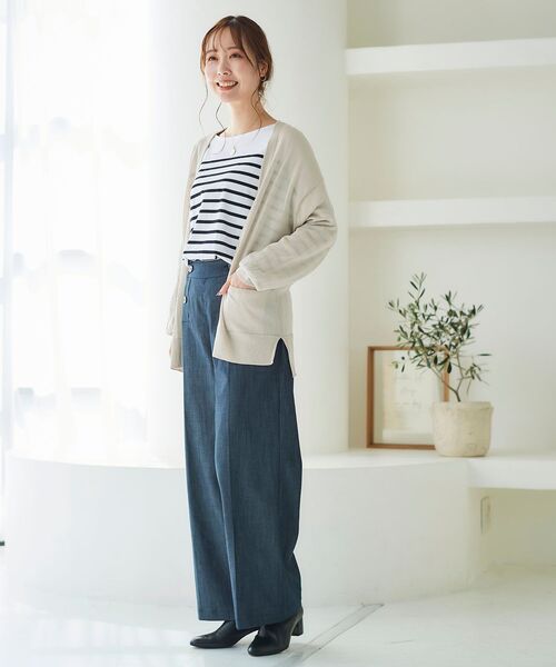 le.coeur blanc(ルクールブラン)の「ラウンドテールパネルボーダープルオーバー(Tシャツ/カットソー・レディース・ホワイト系その他/ブラウン系その他3・FREE)」の11枚目の写真