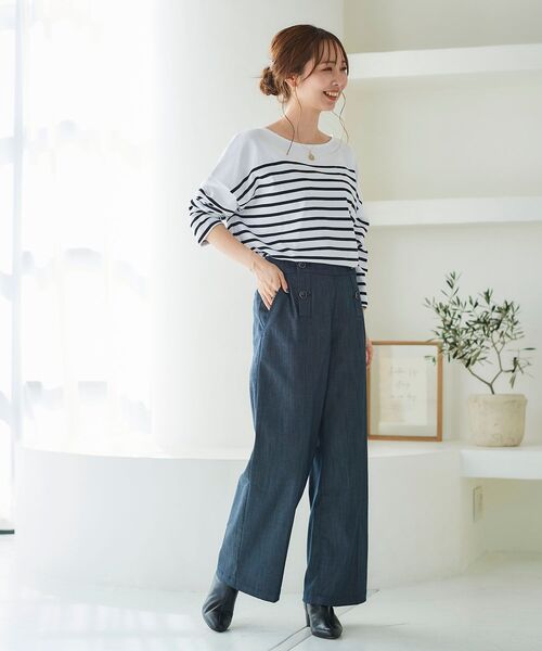 le.coeur blanc(ルクールブラン)の「ラウンドテールパネルボーダープルオーバー(Tシャツ/カットソー・レディース・ホワイト系その他/ブラウン系その他3・FREE)」の20枚目の写真