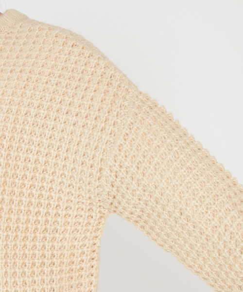 LBC（エルビーシー）の「ロービングワッフルニット（ニット/セーター・レディース・ブラック/オフホワイト・M）」の13枚目の写真