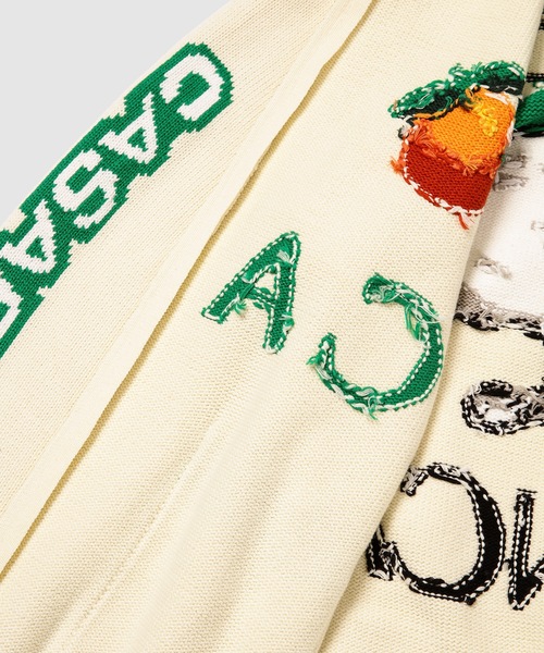 Casablanca(カサブランカ)の「KNIT CASA RACING INTARSIA KNIT(ニット/セーター・メンズ・オフホワイト・L)」の4枚目の写真