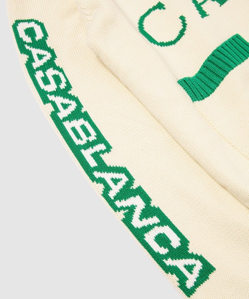 Casablanca(カサブランカ)の「KNIT CASA RACING INTARSIA KNIT(ニット/セーター・メンズ・オフホワイト・L)」の3枚目の写真