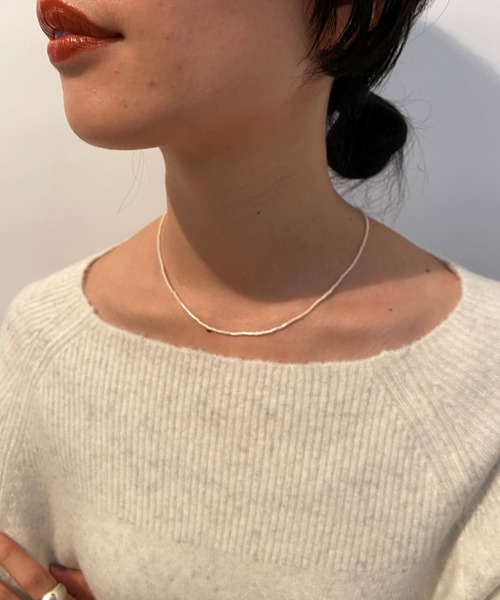 SHENERY（シーナリー）の「【WEB限定】バンブービーズネックレス（ネックレス・レディース・ブラック/オフホワイト/レッド・FREE）」の8枚目の写真