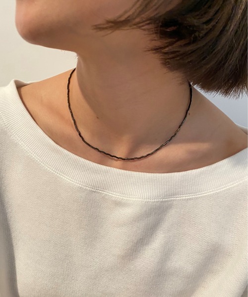 SHENERY（シーナリー）の「【WEB限定】バンブービーズネックレス（ネックレス・レディース・ブラック/オフホワイト/レッド・FREE）」の10枚目の写真