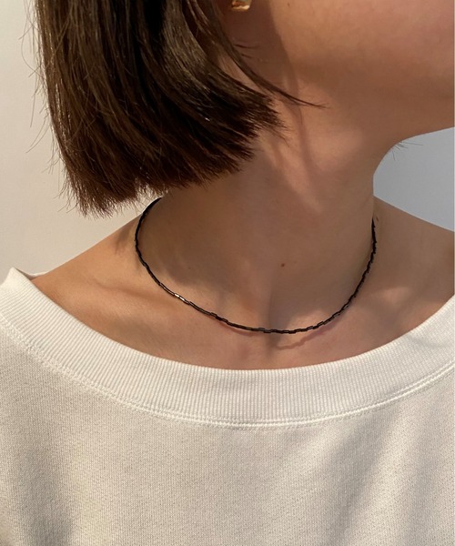 SHENERY（シーナリー）の「【WEB限定】バンブービーズネックレス（ネックレス・レディース・ブラック/オフホワイト/レッド・FREE）」の12枚目の写真