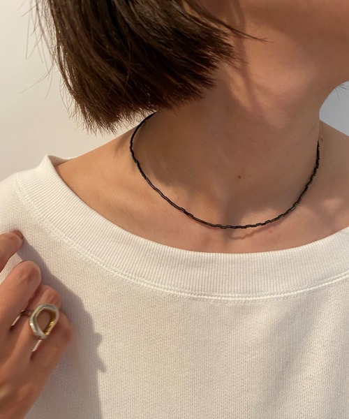 SHENERY（シーナリー）の「【WEB限定】バンブービーズネックレス（ネックレス・レディース・ブラック/オフホワイト/レッド・FREE）」の13枚目の写真