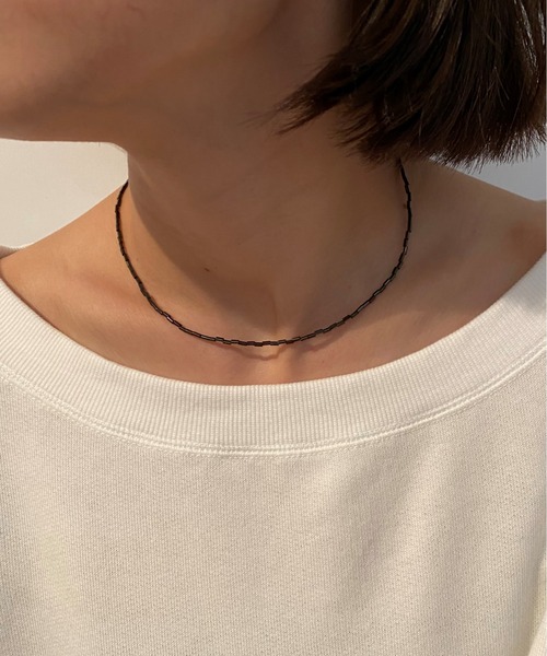 SHENERY（シーナリー）の「【WEB限定】バンブービーズネックレス（ネックレス・レディース・ブラック/オフホワイト/レッド・FREE）」の14枚目の写真