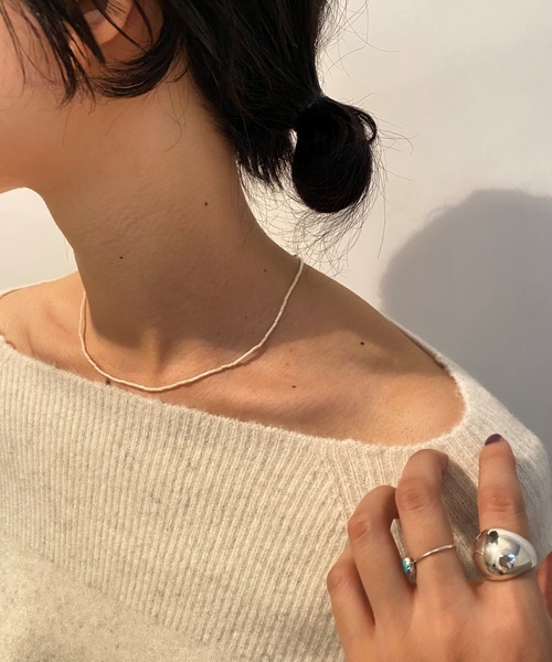 SHENERY（シーナリー）の「【WEB限定】バンブービーズネックレス（ネックレス・レディース・ブラック/オフホワイト/レッド・FREE）」の9枚目の写真