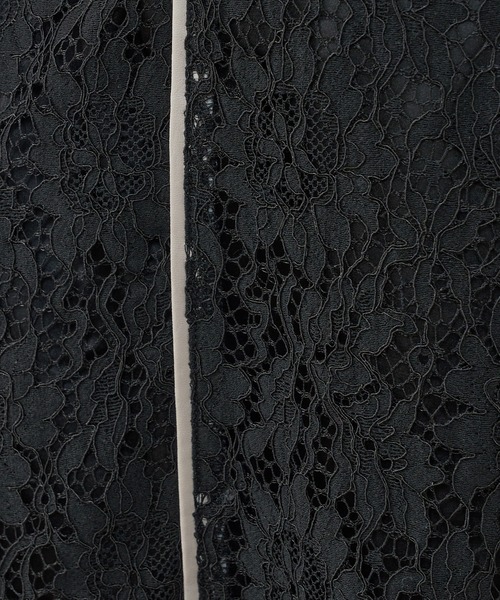 natural couture（ナチュラルクチュール）の「長さ変えられる合皮パイピングレーススカート（スカート・レディース・アイボリー/ブラック/ブラウン/グリーン・FREE）」の22枚目の写真