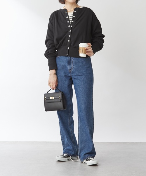 DISCOAT(ディスコート)の「【WEB限定】ワッフルショートカーディガン(カーディガン/ボレロ・レディース・ブラック/ブラウン/グリーン/グレイッシュベージュ/テラコッタ/オフホワイト/イエロー/レッド/グリーン系その他・FREE)」の21枚目の写真