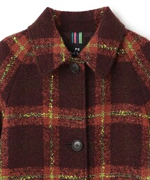 Paul Smith PS ステンカラーコート ダークグリーンチェック　サイズL Paul Smith ダークグリーン チェスターコート 【公式通販】