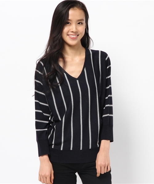 SHIPS for women（シップスフォーウィメン）の「12G ウールシルク ドルマンスリーブ プルオーバー（ニット/セーター・レディース・オフホワイト/ライトグレー/ピンク/ライトブルー/コバルトブルー・ONE SIZE）」の4枚目の写真