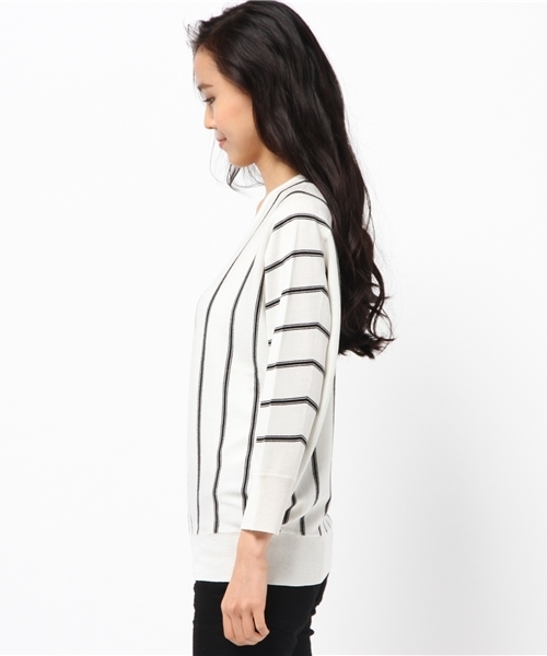 SHIPS for women（シップスフォーウィメン）の「12G ウールシルク ドルマンスリーブ プルオーバー（ニット/セーター・レディース・オフホワイト/ライトグレー/ピンク/ライトブルー/コバルトブルー・ONE SIZE）」の9枚目の写真