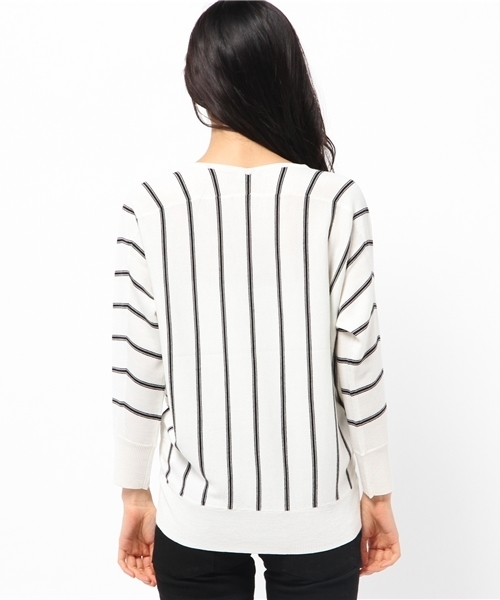 SHIPS for women（シップスフォーウィメン）の「12G ウールシルク ドルマンスリーブ プルオーバー（ニット/セーター・レディース・オフホワイト/ライトグレー/ピンク/ライトブルー/コバルトブルー・ONE SIZE）」の10枚目の写真