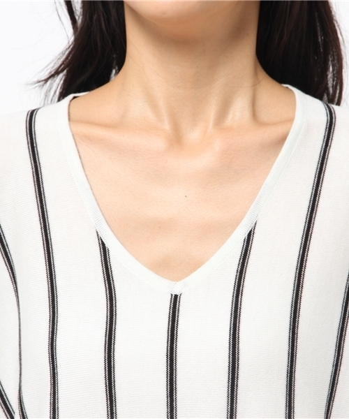 SHIPS for women（シップスフォーウィメン）の「12G ウールシルク ドルマンスリーブ プルオーバー（ニット/セーター・レディース・オフホワイト/ライトグレー/ピンク/ライトブルー/コバルトブルー・ONE SIZE）」の12枚目の写真