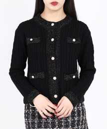 WC | パールボタンケーブルカーディガン(カーディガン/ボレロ)