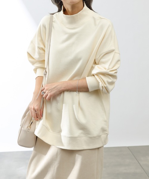 COLONY 2139（コロニートゥーワンスリーナイン）の「裏毛ハイネックプルオーバー（スウェット・レディース・ブラック/モカ/グリーン/アイボリー/ブルー・MEDIUM/LARGE）」の22枚目の写真