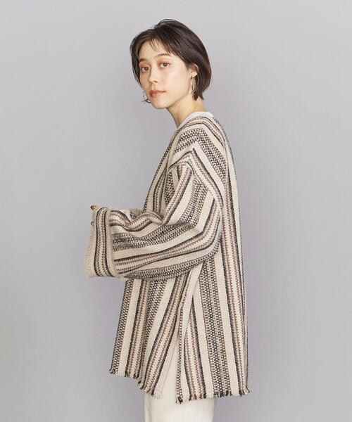 BEAUTY&YOUTH UNITED ARROWS（ビューティーアンドユースユナイテッドアローズ）の「BY ストライプツイード チュニック（シャツ/ブラウス・レディース・ベージュ・FREE）」の6枚目の写真